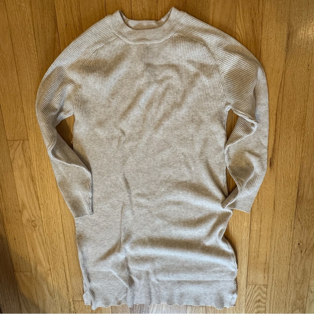 Zara Girl’s Light Beige Sweater Dress